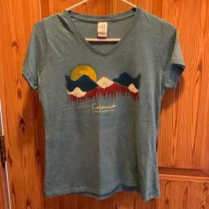 Blue heather, Colorado tshirt, S